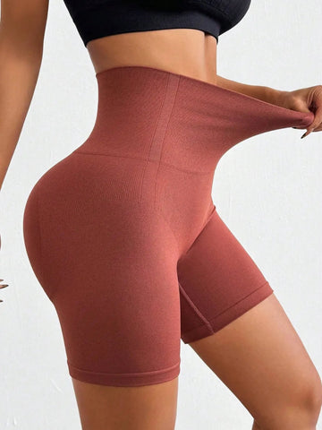 Seamless High Waist Active Shorts - CELIVINE