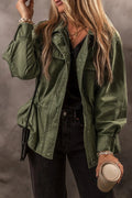 Zip Up Long Sleeve Jacket - CELIVINE