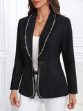 Single - Breasted Lapel Collar Blazer - CELIVINE