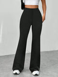 High Waisted Flare Pants - CELIVINE
