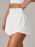 Pocketed High Waist Active Shorts - CELIVINE