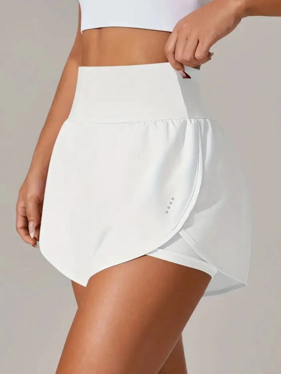 Pocketed High Waist Active Shorts - CELIVINE
