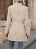 Button Up Long Sleeve Coat - CELIVINE