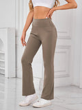 High Waist Active Pants with Pockets - CELIVINE
