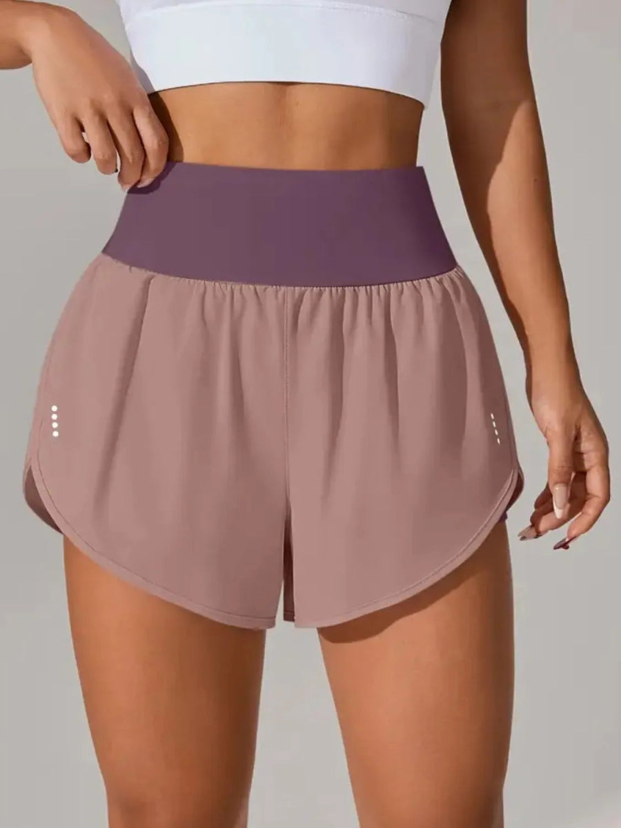 Pocketed High Waist Active Shorts - CELIVINE