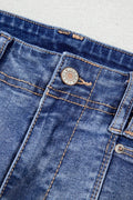 High - Waisted Wide - Leg Vintage Wash Jeans - CELIVINE