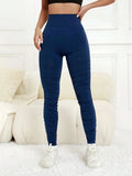 Ruched High Waist Active Leggings - CELIVINE