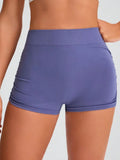 Elastic Waist Active Shorts - CELIVINE
