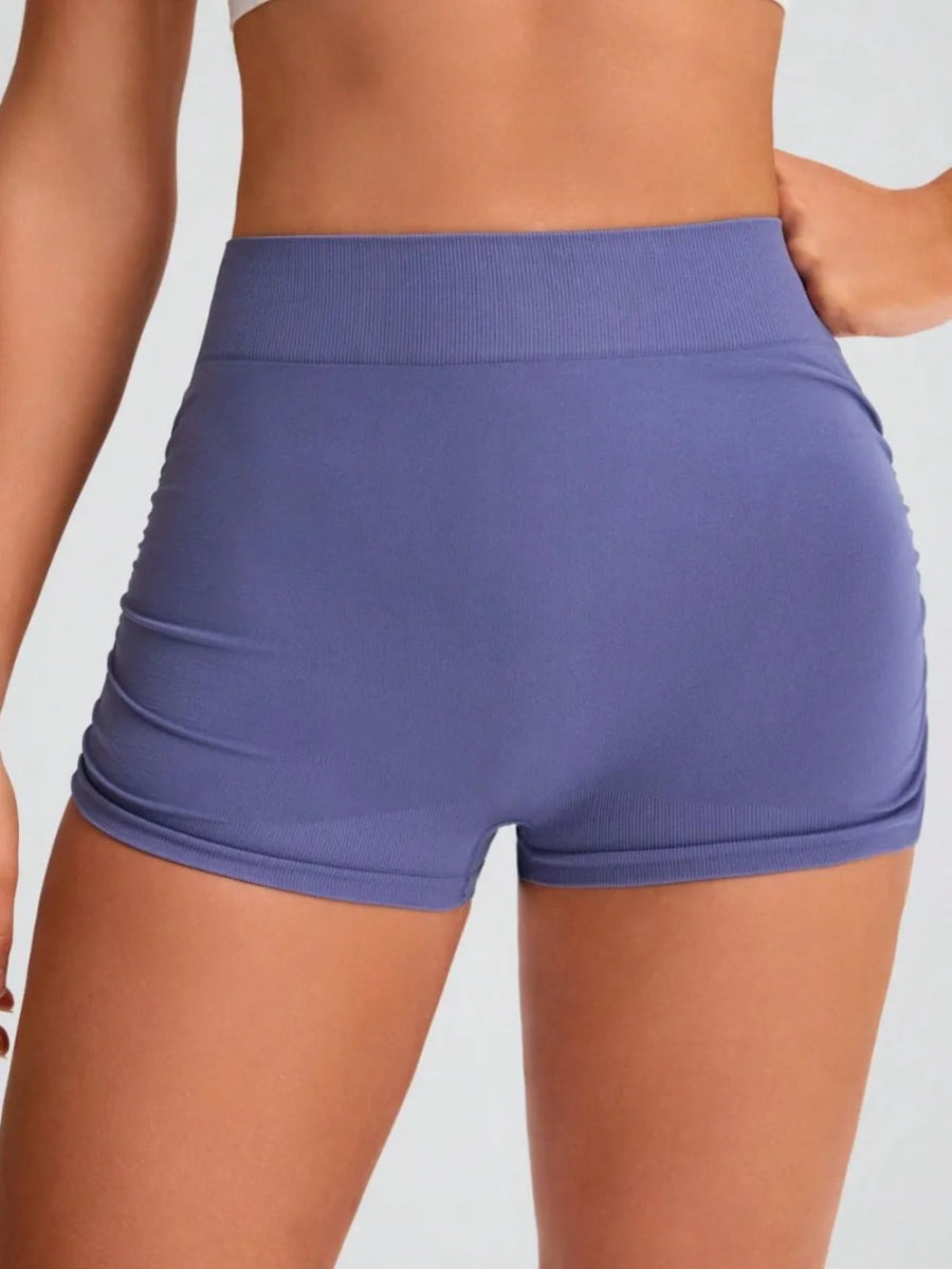 Elastic Waist Active Shorts - CELIVINE