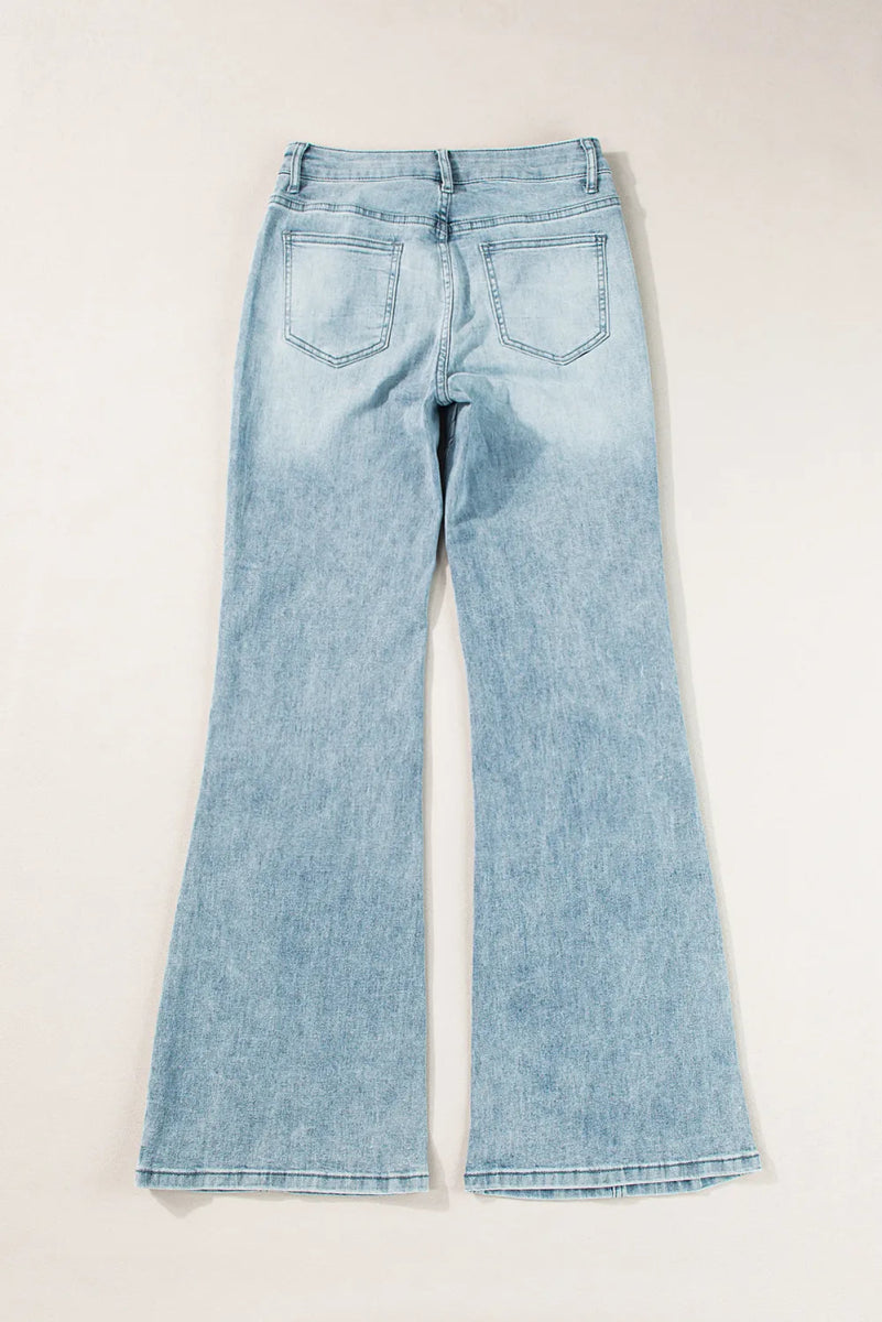 Wide Leg Jeans with Pockets - CELIVINE