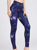 Printed Active High Waist Leggings - CELIVINE