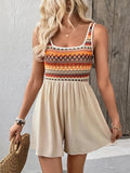 Wide Strap Casual Romper - CELIVINE