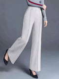 High - Waisted Wide Leg Pants - CELIVINE