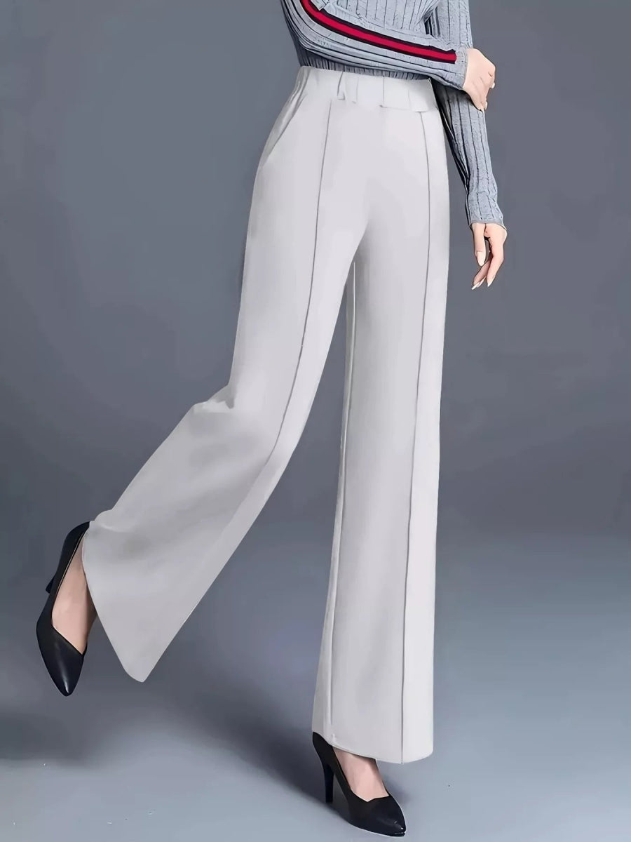 High - Waisted Wide Leg Pants - CELIVINE