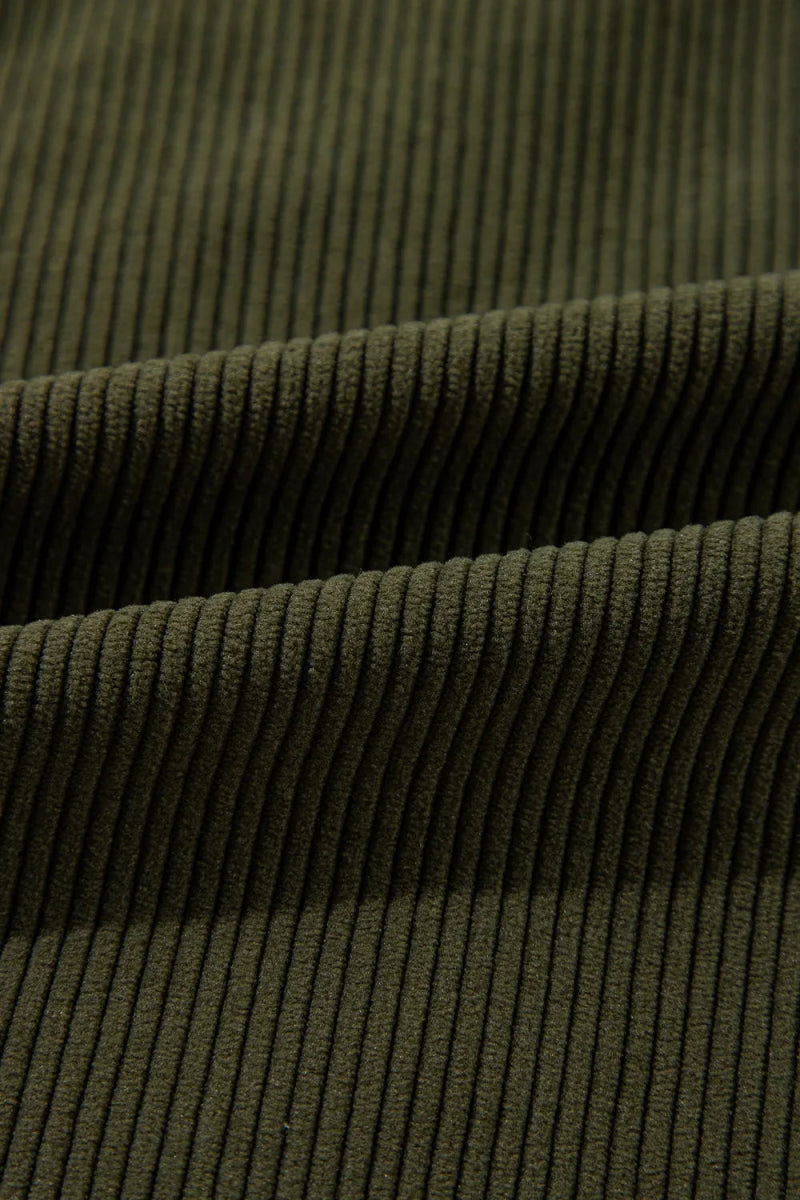 Contrast Baseball Collar Snap Down Long Sleeve Jacket - CELIVINE