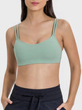 Scoop Neck Double Strap Active Cami - CELIVINE