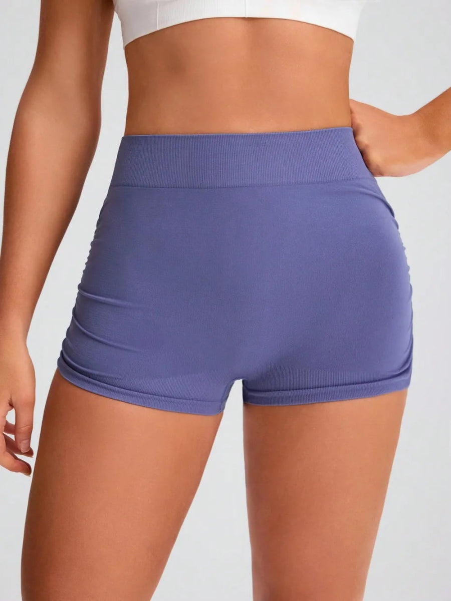 Elastic Waist Active Shorts - CELIVINE