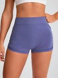 Elastic Waist Active Shorts - CELIVINE