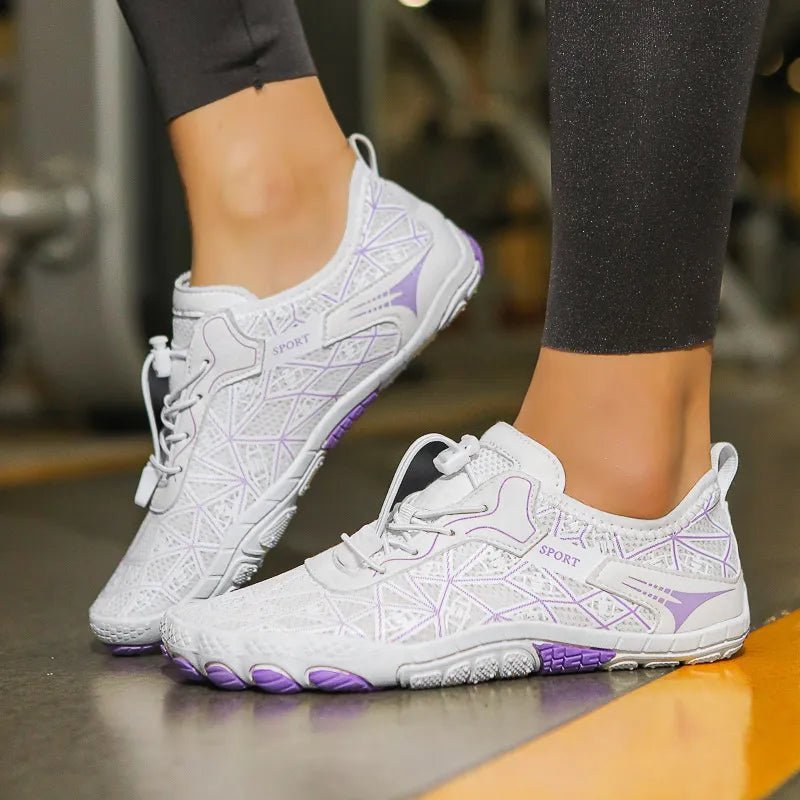 Elastic Lock Laces Mesh Contrast Breathable Athletic - CELIVINE