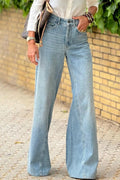 Wide Leg Jeans with Pockets - CELIVINE