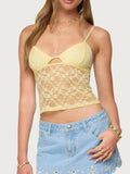 Adjustable Strap Lace Cami - CELIVINE