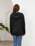 Raglan Sleeve Front Pocket Hoodie - CELIVINE