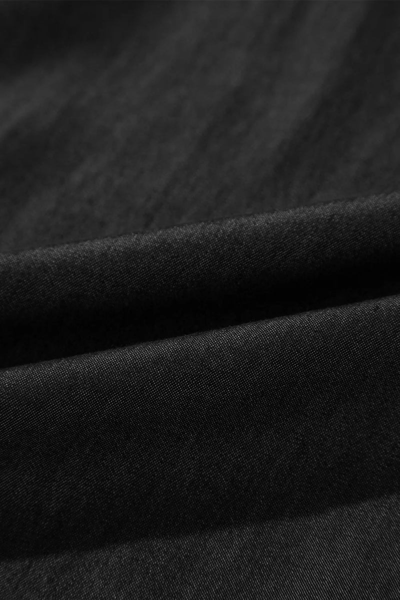 Side Pockets Frilled Smocked High Waist Wide Leg Pants - CELIVINE