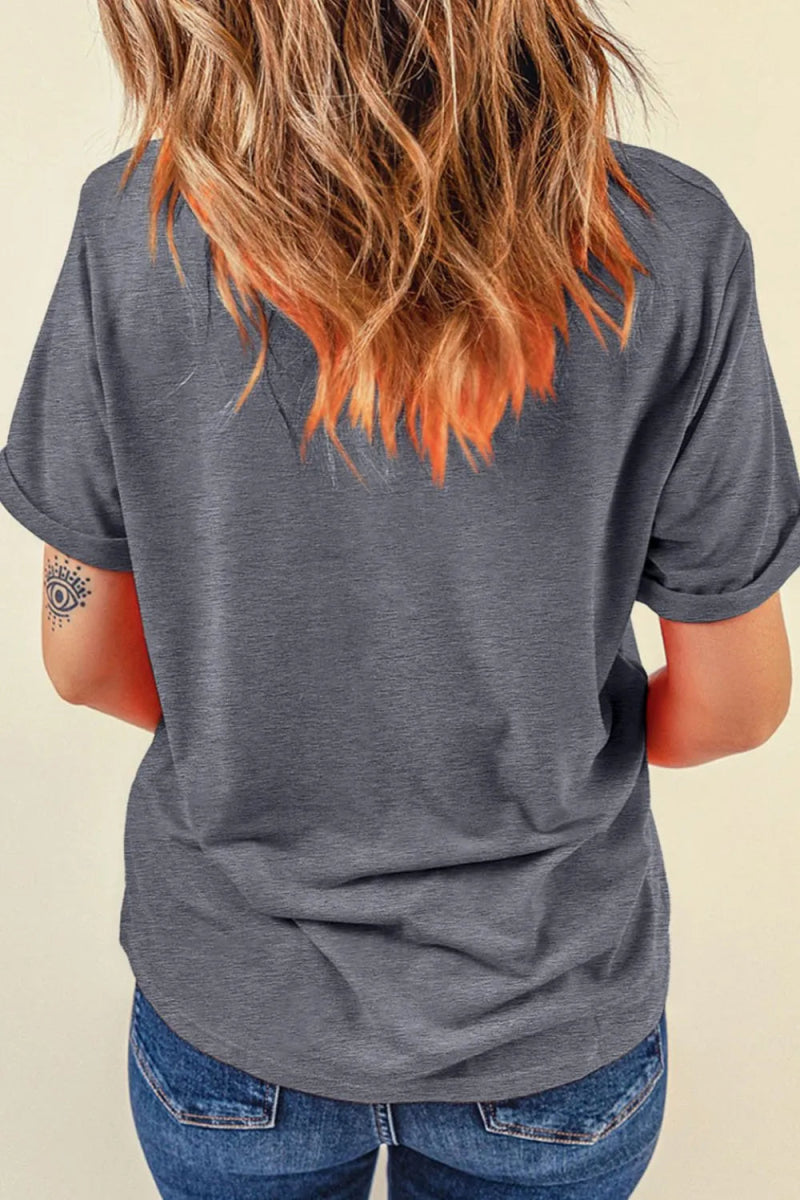 Western Graphic Crewneck Tee - CELIVINE