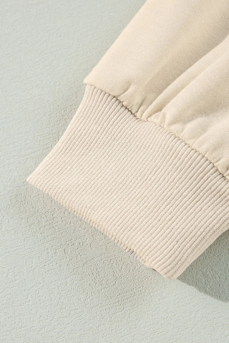 Ruffled Round Neck Long Sleeve Blouse - CELIVINE