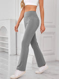 High Waist Active Pants with Pockets - CELIVINE