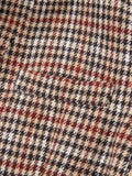 Houndstooth Lapel Collar Blazer - CELIVINE
