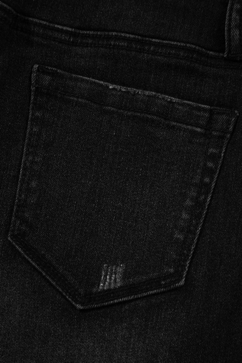 High - Waisted Wide - Leg Vintage Wash Jeans - CELIVINE