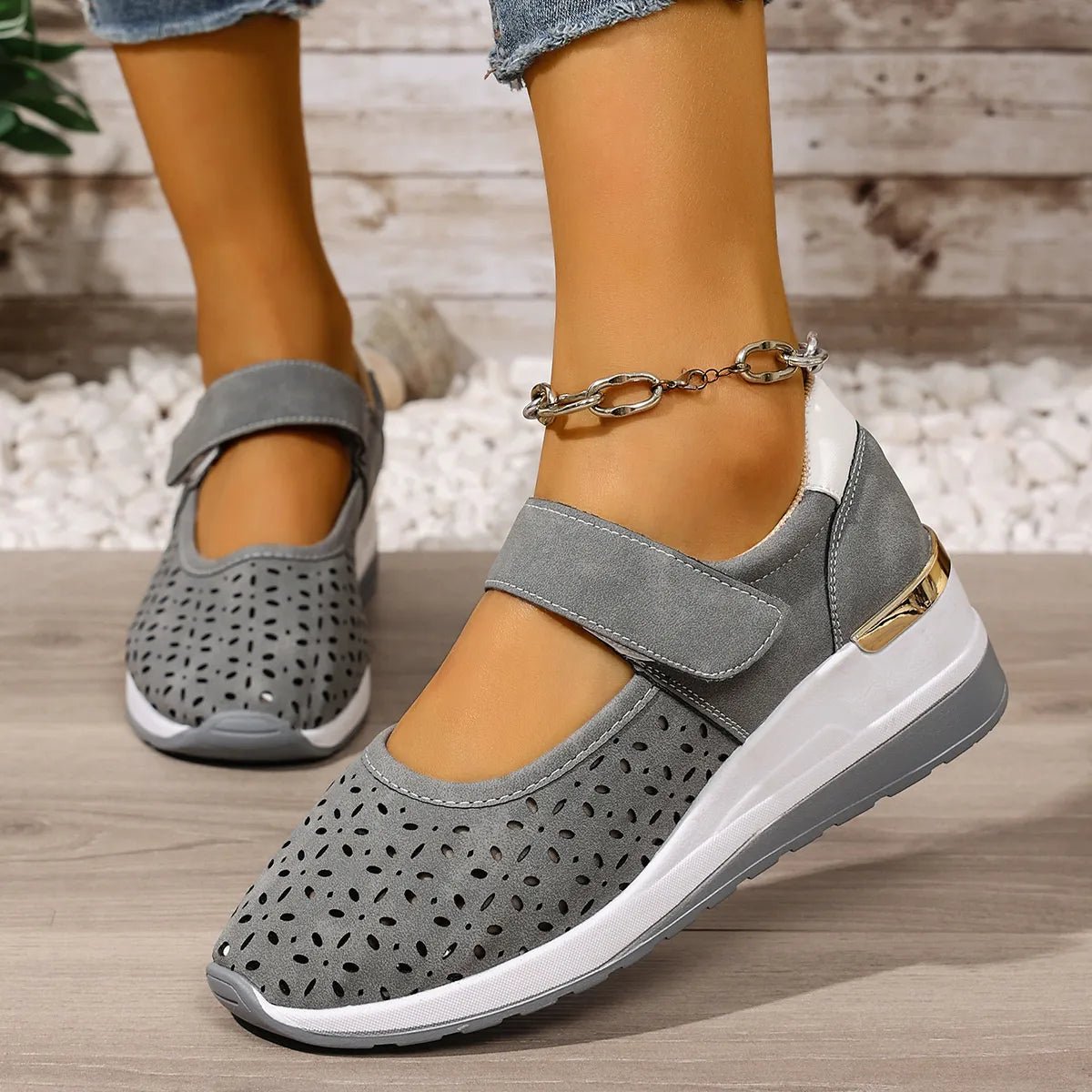 Breathable Wedge Sandals - CELIVINE