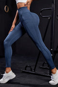 Wide Waistband High Waist Active Leggings - CELIVINE