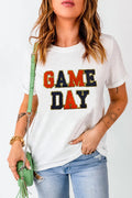 GAME DAY Round Neck Short Sleeve T-Shirt - CELIVINE