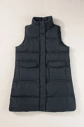 Pocketed Zip Up Vest Coat - CELIVINE