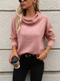 Turtleneck Long Sleeve Sweater - CELIVINE