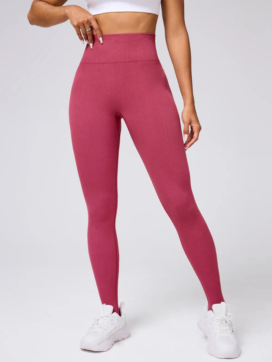 High Waist Stirrup Active Leggings - CELIVINE