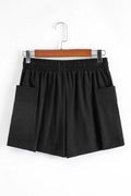 Cargo Pocket Elastic Waist Active Casual Skort - CELIVINE