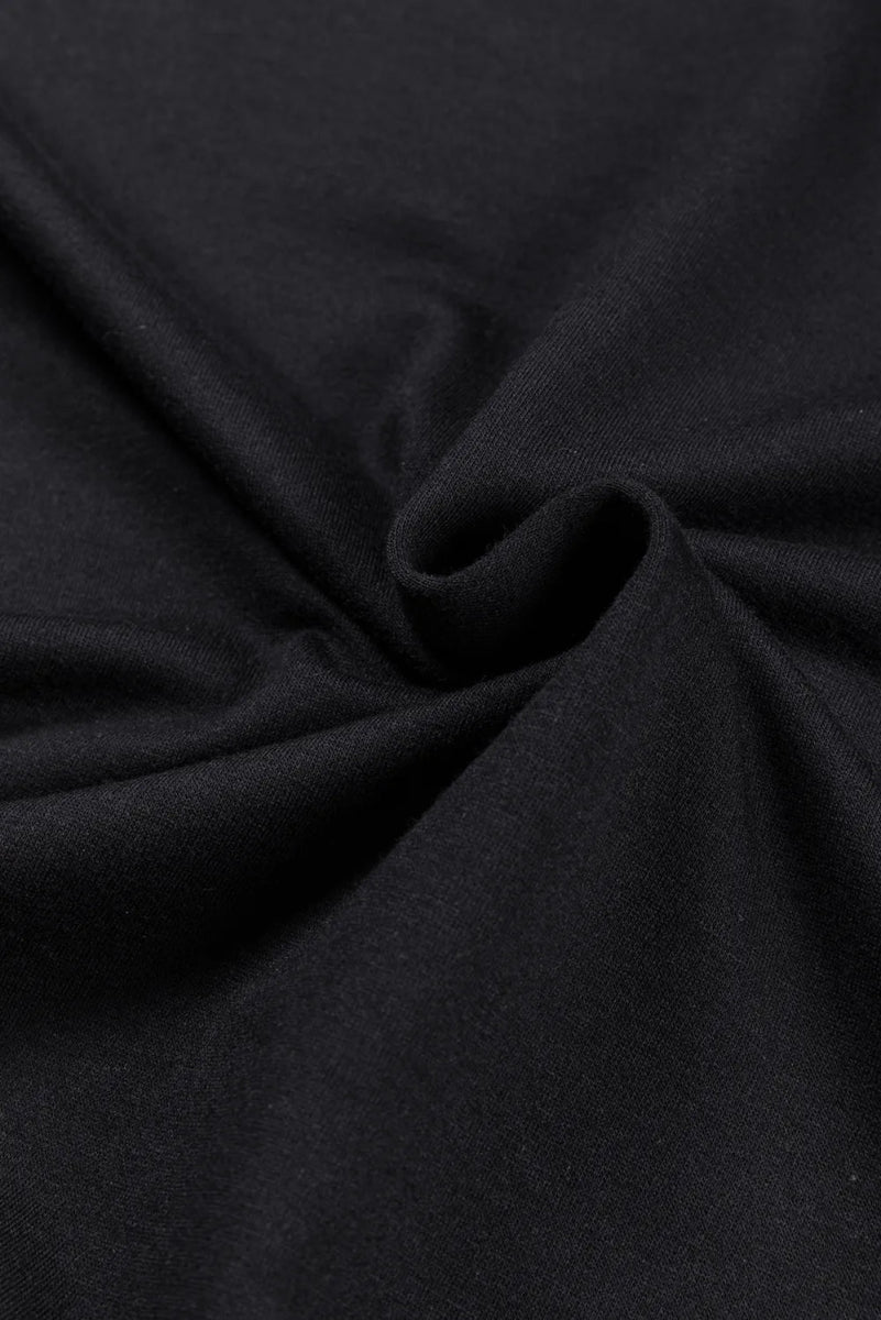 Side Slit High - Low Cowl Neck Long Sleeve Blouse - CELIVINE