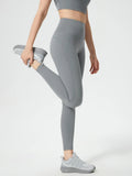 Wide Waistband Active Leggings - CELIVINE