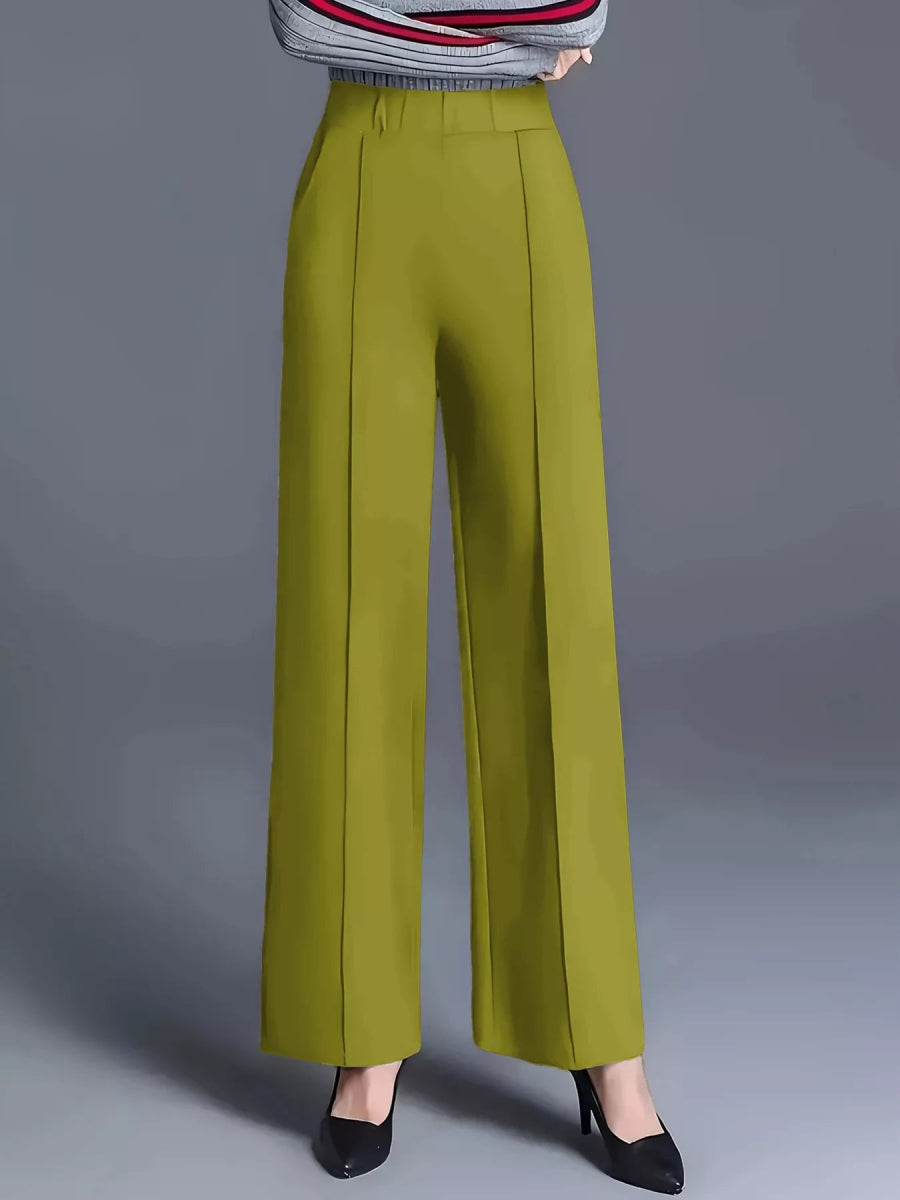 High - Waisted Wide Leg Pants - CELIVINE