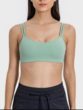 Scoop Neck Double Strap Active Cami - CELIVINE