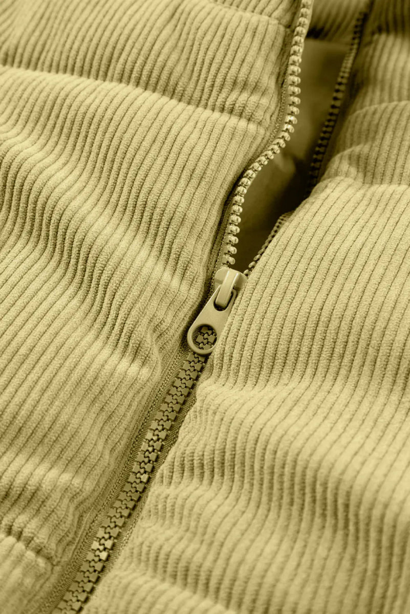 Zip Up Turtleneck Vest Coat - CELIVINE