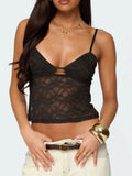 Adjustable Strap Lace Cami - CELIVINE