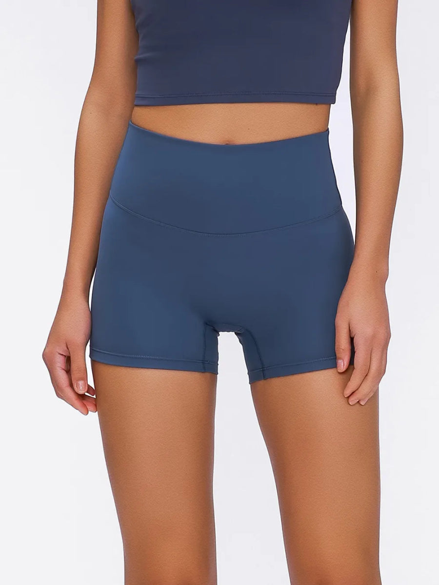 High Waist Active Shorts - CELIVINE
