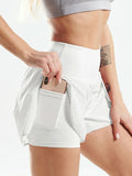 Pocketed High Waist Active Shorts - CELIVINE