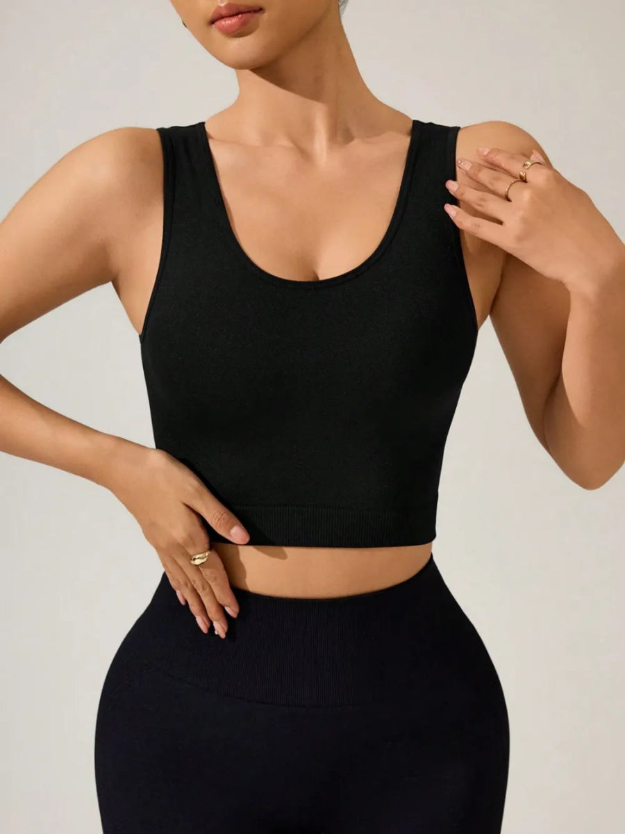 Crisscross Cropped Active Tank - CELIVINE