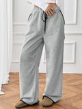 Wide - Leg Drawstring Pants - CELIVINE