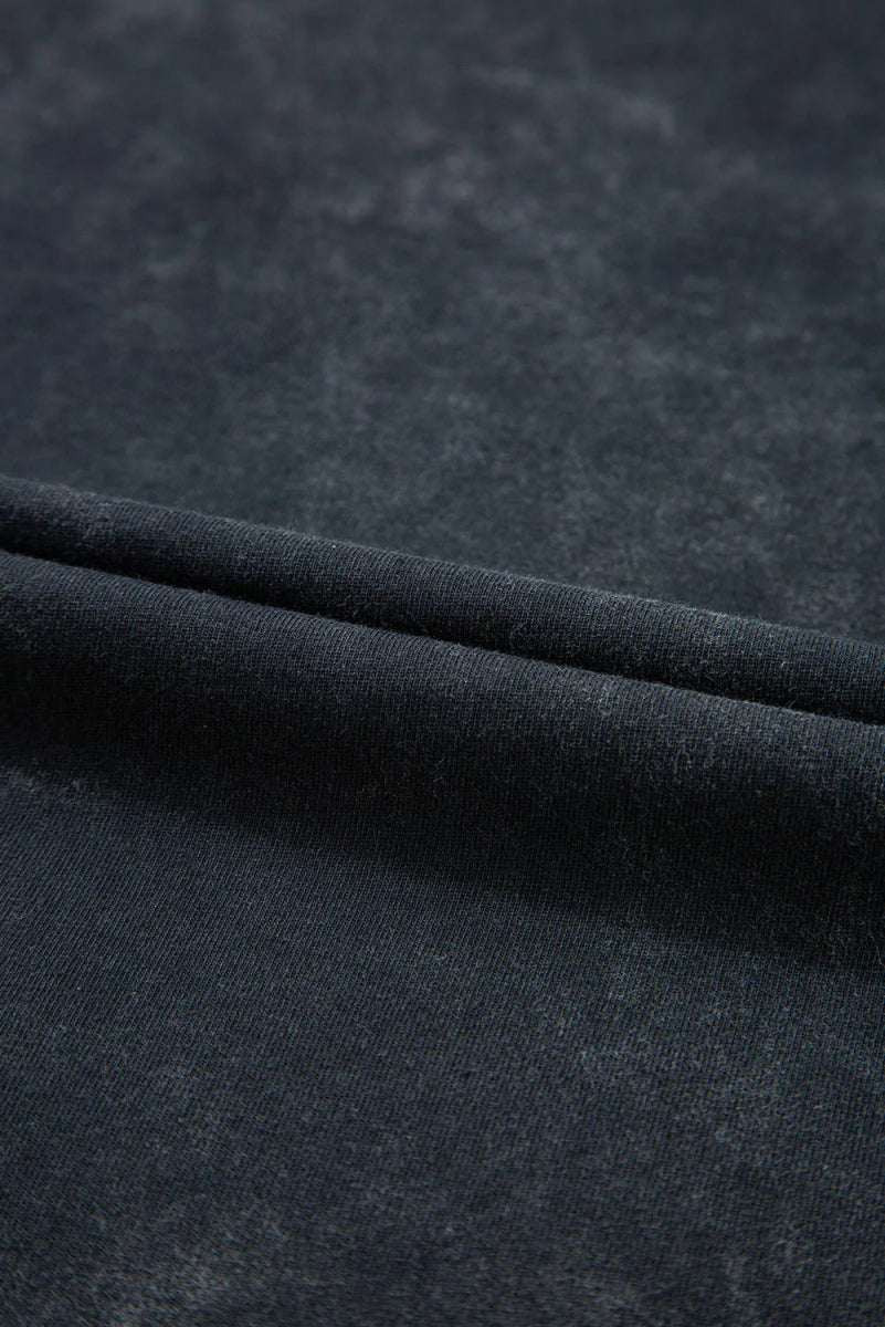 Western HOWDY Steer Head Print Side Slits Loose Fit T Shirt - CELIVINE